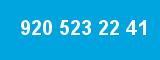 920 523 22 41 920 523 22 41